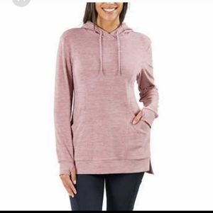 Spyder Ladies' Tunic Length Hoodie nwt rose pink